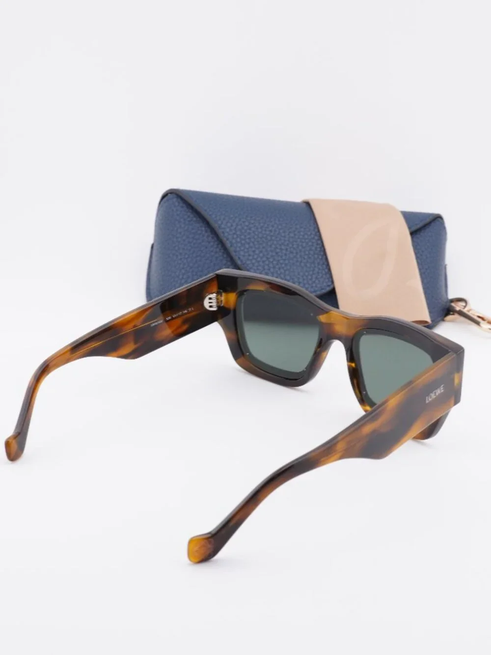 Loewe LW40168I 52N Square Sunglasses – Havana\Green